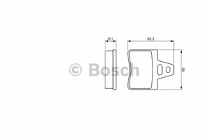 Фото Комплект гальмівних колодок, дискове гальмо Bosch 0 986 460 958