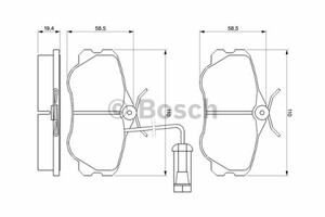 Фото Гальмівні колодки Bosch 0 986 460 973