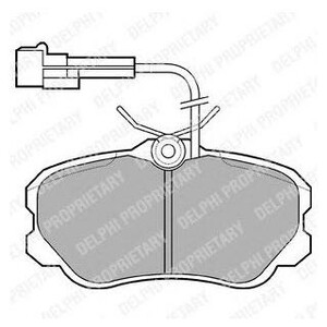 Фото Гальмівні колодки Delphi LP644