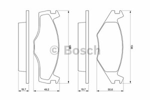 Фото Гальмівні колодки Bosch 0 986 468 870