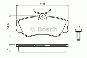 Фото Гальмівні колодки Bosch 0 986 460 941