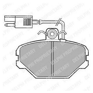 Фото Гальмівні колодки Delphi LP675