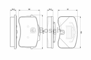 Фото Комплект гальмівних колодок, дискове гальмо Bosch 0 986 424 191