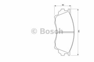 Фото Комплект гальмівних колодок, дискове гальмо Bosch 0 986 424 753