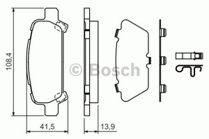 Фото Гальмівні колодки Bosch 0 986 424 650