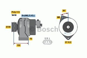 Фото Генератор Bosch 0 986 046 531