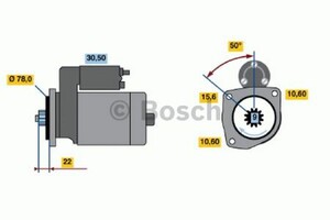 Фото Стартер Bosch 0 986 016 171