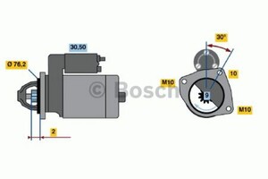 Фото Стартер Bosch 0 986 017 910