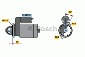 Фото Стартер Bosch 0 986 018 270