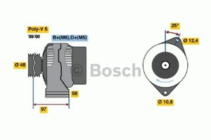 Фото Генератор Bosch 0 986 044 621