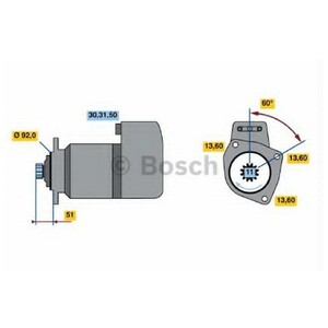 Фото Стартер Bosch 0 001 417 007