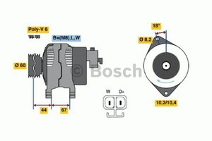 Фото Генератор Bosch 0 986 043 101