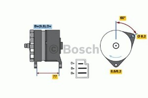 Фото Генератор Bosch 0 986 044 601