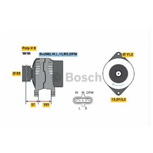 Фото Генератор Bosch 0 124 655 013