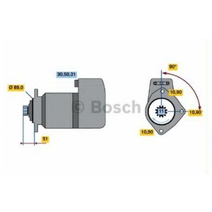 Фото Стартер Bosch 0 001 417 055