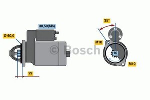 Фото Стартер Bosch 0 986 021 290