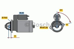 Фото Стартер Bosch 0 986 020 531