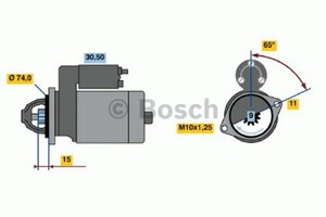 Фото Стартер Bosch 0 986 020 571