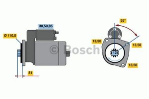 Фото Стартер Bosch 0 986 022 260