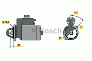 Фото Стартер Bosch 0 986 020 441