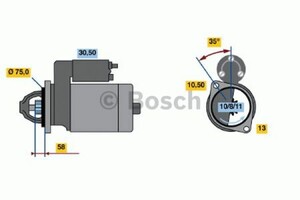 Фото Стартер Bosch 0 986 020 691