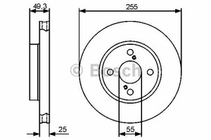 Фото Гальмівний диск Bosch 0 986 479 422