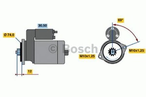 Фото Стартер Bosch 0 986 014 501