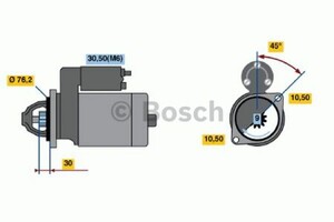 Фото Стартер Bosch 0 001 109 028