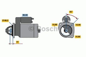 Фото Стартер Bosch 0 001 368 021