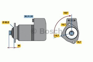 Фото Стартер Bosch 0 986 011 430