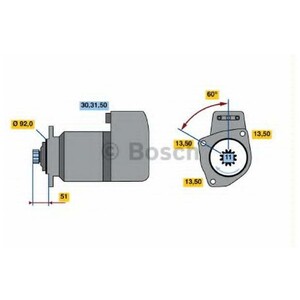 Фото Стартер Bosch 0 001 417 045