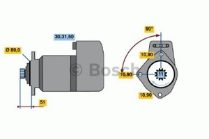 Фото Стартер Bosch 0 986 012 730