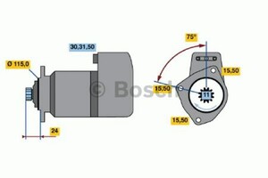 Фото Стартер Bosch 0 986 013 430