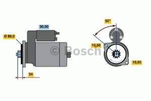 Фото Стартер Bosch 0 986 014 091