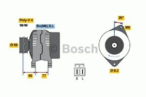 Фото Генератор Bosch 0 986 042 901