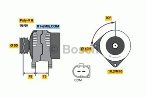 Фото Генератор Bosch 0 986 046 170