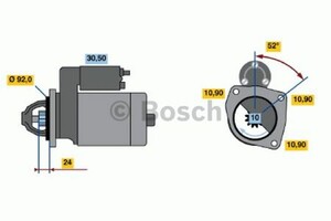 Фото Стартер Bosch 0 001 369 201