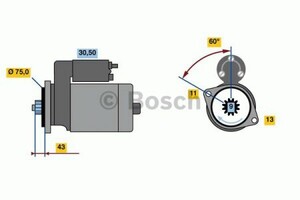 Фото Стартер Bosch 0 986 018 601