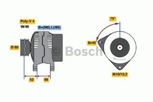 Фото Генератор Bosch 0 986 045 201