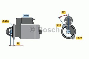 Фото Стартер Bosch 0 986 019 500