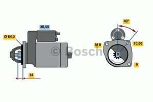 Фото Стартер Bosch 0 986 019 291