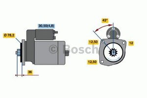 Фото Стартер Bosch 0 986 019 890