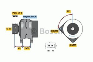 Фото Генератор Bosch 0 986 048 950