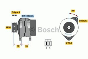 Фото Генератор Bosch 0 986 042 680