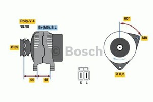 Фото Генератор Bosch 0 986 037 981