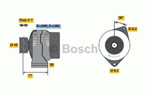 Фото Генератор Bosch 0 986 041 361