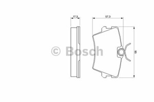 Фото Комплект гальмівних колодок, дискове гальмо Bosch 0 986 424 375