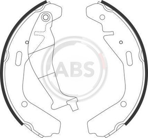 Фото Комплект гальмівних колодок, дискове гальмо ABS 9151