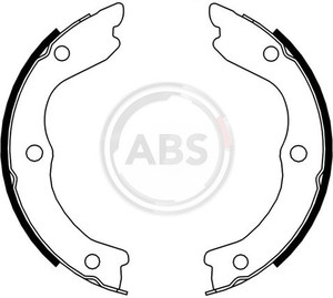 Фото Комплект гальмівних колодок ABS 9179