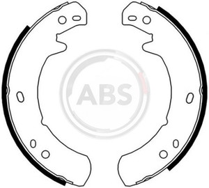 Фото Комплект гальмівних колодок стояночної гальмівної системи ABS 8955